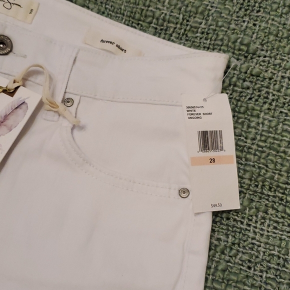 Jessica Simpson White Stretchy Denim Shorts - Picture 5 of 5